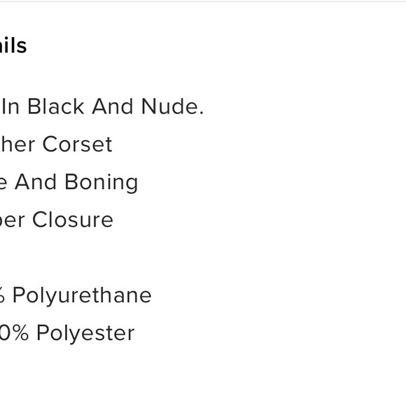 Faux leather corset top - Picture 5 of 5